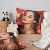 Beauty Becky Hiphop G Tour 2020 Buldes Throw Pillow Official Becky G Merch