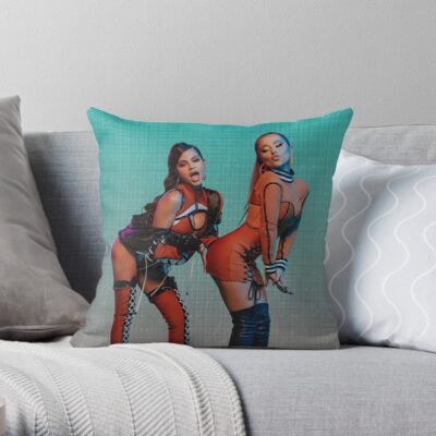 Natti X Becky Throw Pillow Official Becky G Merch